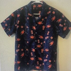 Floral Navy Men's Shirt
